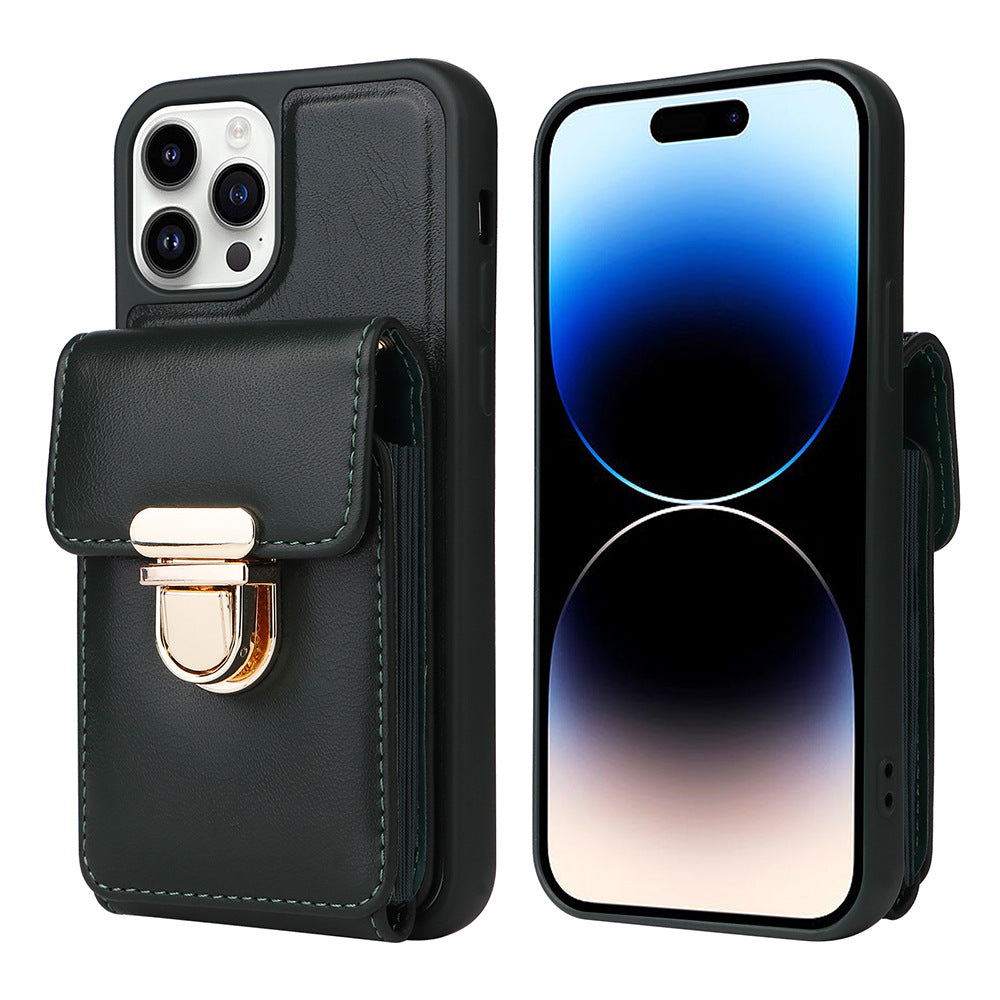 For iPhone 12 Pro Multiple Card Slots Kickstand Case PU Leather Coated TPU Crossbody Phone Cover For iPhone 12 Pro Multiple Card Slots Kickstand Case PU Leather Coated TPU Crossbody Phone Cover